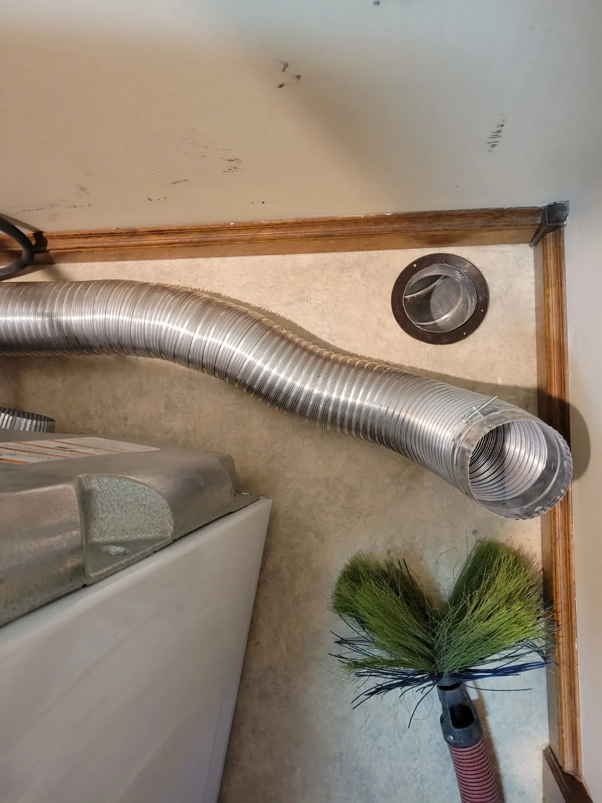 dryer vent after cleaning by Butler Total Cleaning